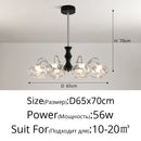 Axyaa Glass Ball Chandelier Pendant Light for Bedroom Living Room Restaurant