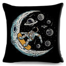 Axyaa Astronaut Sports Cushion: Fun Home Decor for Kids Room, Planet & Music Theme