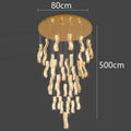 Axyaa Nordic Stair Chandelier Ceiling Light Indoor Lighting for Living Room and Dining Room