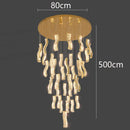 Axyaa Nordic Stair Chandelier Ceiling Light Indoor Lighting for Living Room and Dining Room