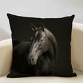 Axyaa Horse Pattern Cushion Cover 45x45cm Linen for Home Living Room Art Decoration
