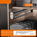 Axyaa Retractable Wardrobe Pull-Out Rod Trousers Rack with Top-Mounted Damping