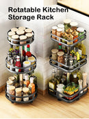 Axyaa Rotating Spice Rack Organizer for Kitchen Storage and Clean Organization