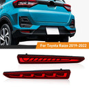 Axyaa LED Rear Bumper Reflector Light for Toyota Raize - Brake Turn Signal Fog Light
