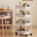 Axyaa Rolling Trolley Clothes Storage Locker with Wheels - Small Laundry Organizer