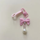 Axyaa Pearl Bow Straw Charm for Stanley Cup Tumbler - Kawaii Chain Decor
