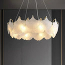 Axyaa Ginkgo Leaf Glass Dining Table Chandelier for Modern Minimalist Living Room & Bedroom