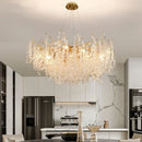 Axyaa Gold Tree Branch Crystal Chandelier Pendant Light for Elegant Home Decor