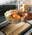 Axyaa 6-inch Ceramic Steaming Egg Bowl Tableware Oat Fruit Salad Plate
