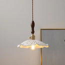 Axyaa Nordic LED Pendant Lamp Ceramic Copper Hanging Light Fixtures