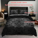 Axyaa Black Floral Duvet Cover Set: Soft, Breathable, All Seasons 3-Piece Set