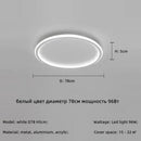 Axyaa Modern Round Iron Dimmable LED Ceiling Lights for Bedroom Foyer Indoor Lighting