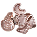 Axyaa Cartoon Cake Baking Tray Mold Set, Non-stick Mini Bread Mold