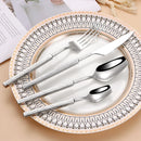 Axyaa Gold Cutlery Set Stainless Steel 304 Tableware Knife Fork Spoon Dinner Set