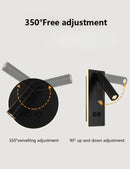Axyaa Modern Black Bronze Rotatable Wall Lamp Dual Switch LED Sconce