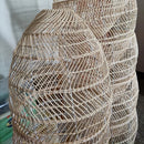Natural Bamboo Wicker Chandelier Lampshade by Axyaa