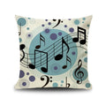 Axyaa Piano Key Notes Pillowcase - Home/Office Sofa Decor