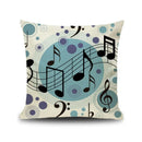 Axyaa Piano Key Notes Pillowcase - Home/Office Sofa Decor