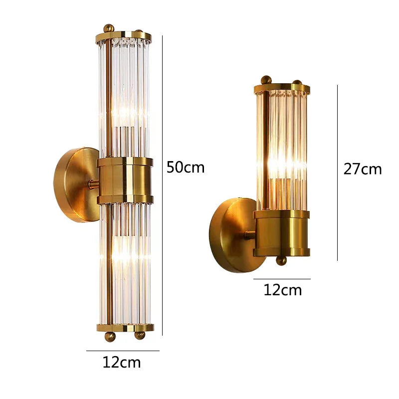 Axya Modern Gold Wall Sconce Indoor Lamp for Living Room, Bedroom, Hotel