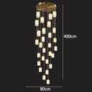 Axyaa Modern LED Pendant Chandeliers for Living Room – Indoor Staircase Hanging Light