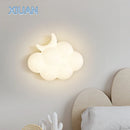 Axyaa White Cloud Modern Wall Light for Bedroom, Living Room, Study, and Hallway