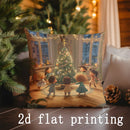 Axyaa Christmas Scenes Pillow Covers for Home Decor - Sofa, Bedroom, Car