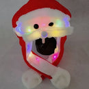 Axyaa LED Santa Jumping Moustache Hat | Light Up Glow Christmas Gift