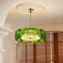 Axyaa Mid-century Murano Glass Chandelier: Artistic Retro Dimmable Pendant Light