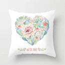 Axyaa Cactus Plants Pattern Cushion Cover Throw Pillow for Sofa Chairs