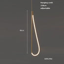 Axyaa Nordic Line LED Chandelier for Minimalist Home Decor