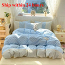 Axyaa Cloud Cotton Lace Summer Quilt Set - Single Thin Cool Quilt