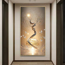 Axyaa Abstract Heavy Texture Painting Wall Lamp for Modern Home Decor