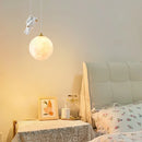Axyaa Astronaut Lunar Pendant Lamp for Bedroom Study, G9 LED Hanging Fixture
