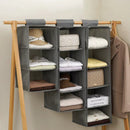 Axyaa Portable Wardrobe Hanging Storage Bag Closet Organizer