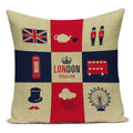 Axyaa British Flag Soldiers Pillow Cover - London England Theme