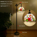 Axyaa Tiffany Stained Glass Floor Lamp - Retro American Design