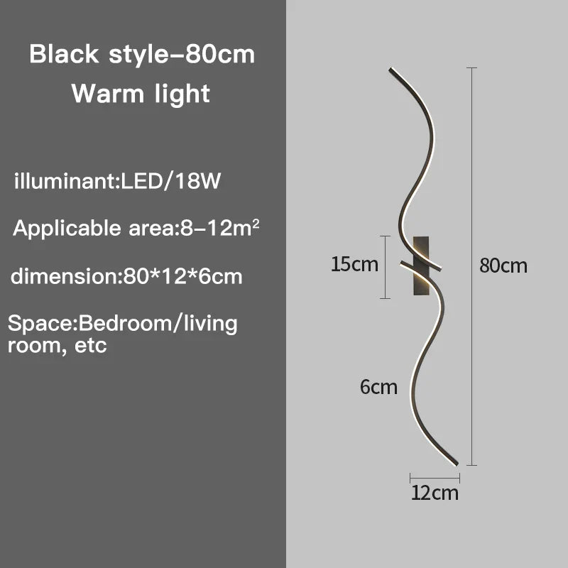 Axyaa LED Wall Sconce Minimalist Bedroom Bedside Light Fixtures