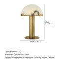 Axyaa Nordic Mushroom Table Lamp - Modern Design for Home Decor