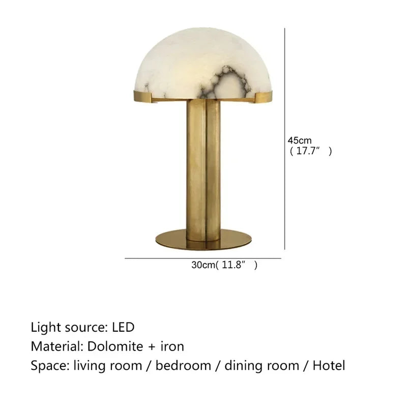 Axyaa Nordic Mushroom Table Lamp - Modern Design for Home Decor