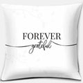 Axyaa Geometric Print Cushion Cover, Black and White, Square Pillowcase
