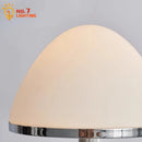 Axyaa Iron Art Glass Floor Lamp LED E27 Minimalist Chrome Vertical Table Lamp