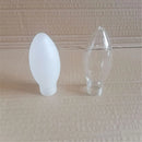 Axyaa Set of 4 Frost G9 Glass Shades with Bullet Pattern, 20mm Opening, 10cm Long
