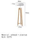 Axyaa Wood Floor Lamp with E27 Bulb for Home Decor and Ambient Lighting