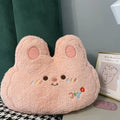 Axyaa Plush Rabbit Sofa Cushion for Girls - Small Dog Bedside Doll Gift