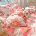 Axyaa Kawaii Kids Girls Bedding Set, Cute Print Duvet Cover, Single/Full/Queen Size