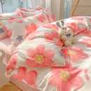 Axyaa Kawaii Kids Girls Bedding Set, Cute Print Duvet Cover, Single/Full/Queen Size