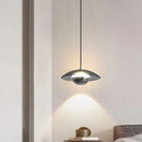 Axyaa Glass Saucer Pendant Light for Bedroom Foyer, Dimmable Intelligent Home Lighting