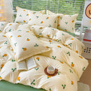 Axyaa Korean Ins Style 2024 Duvet Cover Set Twin Queen Bed Linen