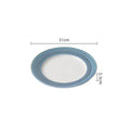 Axyaa Blue Ceramic Steak Dessert Pasta Plate Set - Molecular Cuisine Tableware