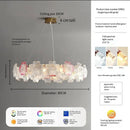 Axyaa Luxury Glass Crystal Chandelier for Living Room, Bedroom, and Study